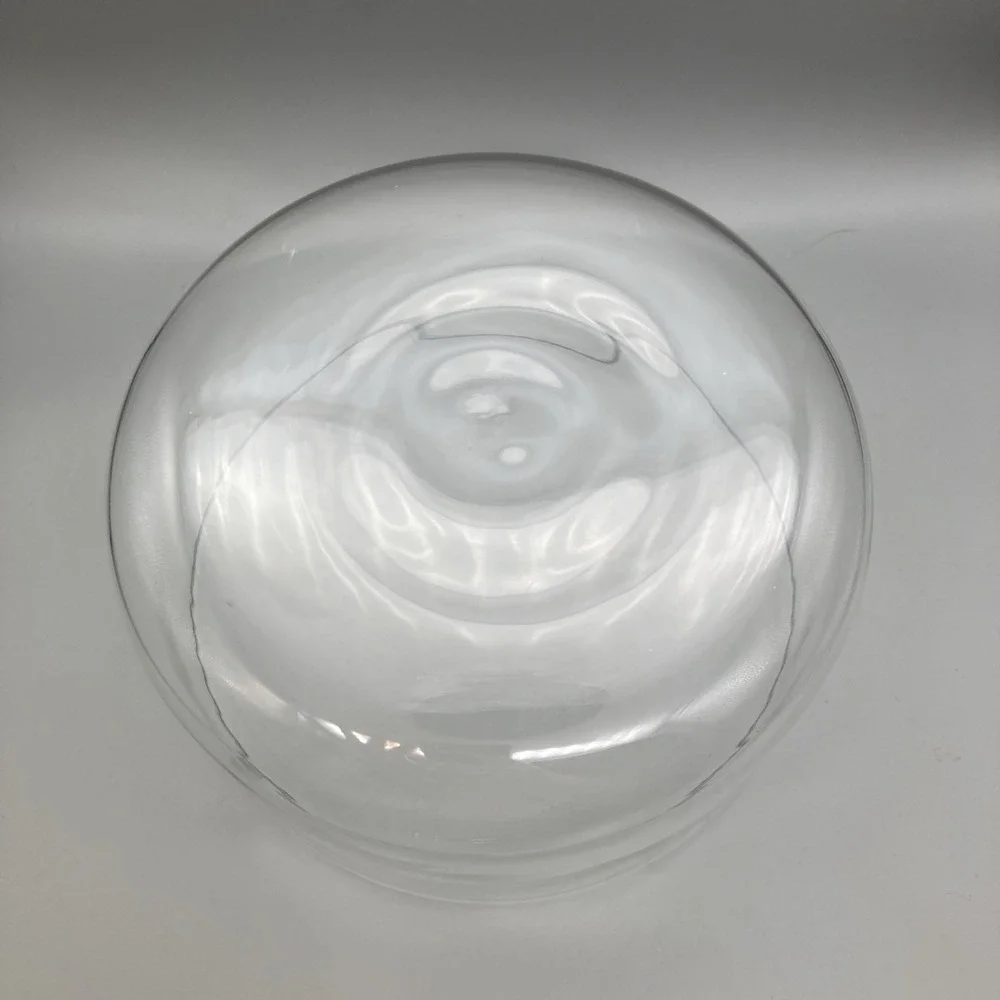 Vintage Clear Creative Glass By Corning Stackable Round Bowl Canister W/Lid